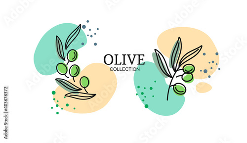 olives emblem for olive oil products