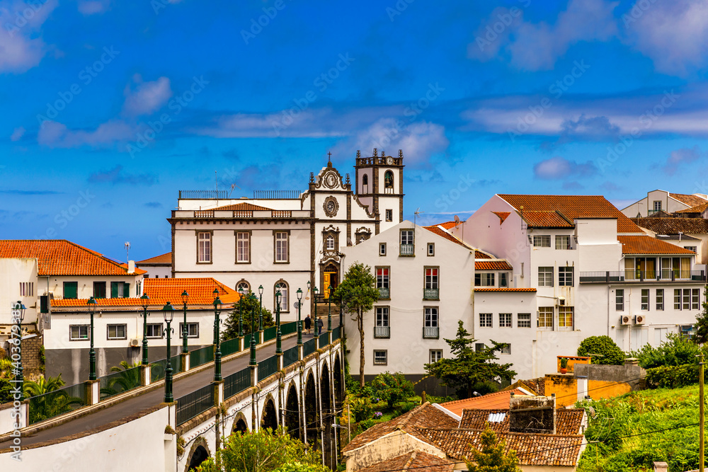 custom made wallpaper toronto digitalView of Nordeste on Sao Miguel Island, Azores. Old stone arch bridge in Nordeste village, Sao Miguel, Azores. Nordeste village with white town buildings on the island of Sao Miguel, Azores, Portugal.