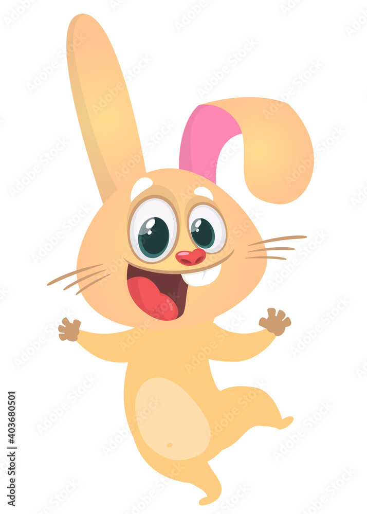 Cartoon Bunny Rabbit Character. Vector illustration Cartoon Bunny Rabbit Character. Vector illustration
