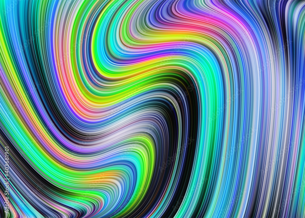 Fototapeta premium Abstract stripes glowing light banner design