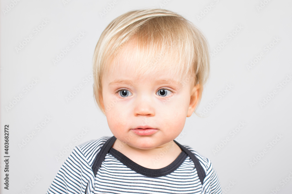 portrait of a cute little caucasian child isolated on white background portrait of a cute little caucasian child isolated on white background
