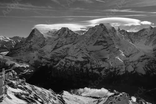 Swiss Alps, Bernese Oberland, Eiger Mönch Jungfrau, Grindelwald, Switzerland