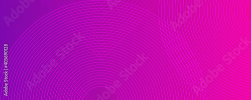 Abstract black background with white circle rings. Digital future technology concept. vector illustration. Pink purple red abstract circle line background