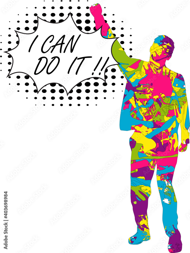 Silhouettes people conceptual. Comic illustration. Silhouettes people conceptual. Comic illustration.