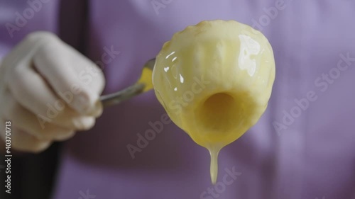 Dessert dipping making pastry