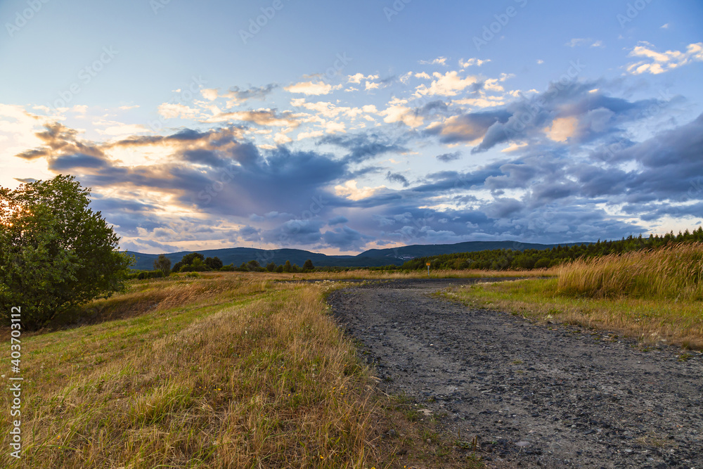 Beautiful landscape in sunset ,Czech Republic Beautiful landscape in sunset ,Czech Republic