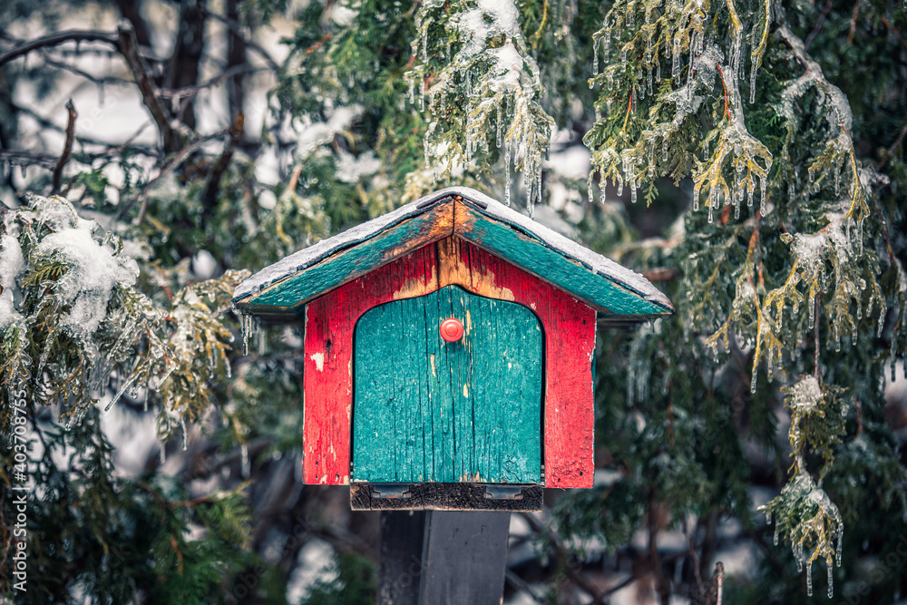 wooden letter box