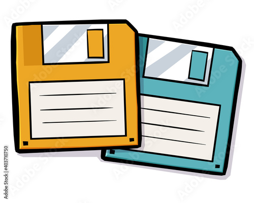 Two floppy disks 