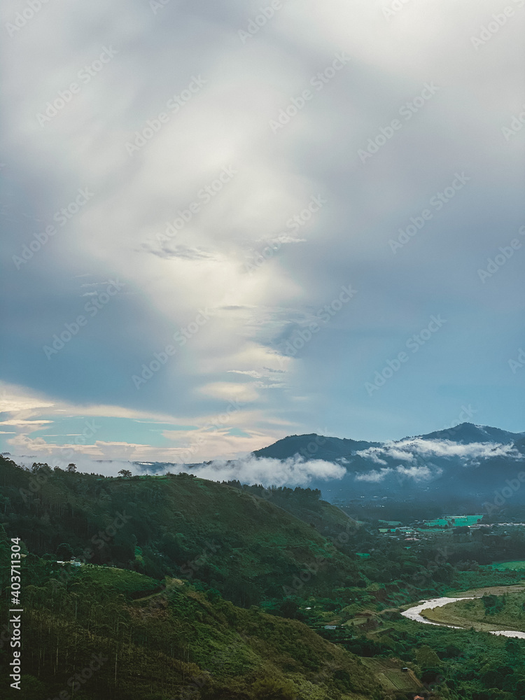 Fototapeta premium Angelic cloud in nature