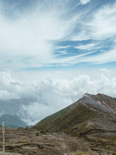 High in the clouds Irazu Volcano