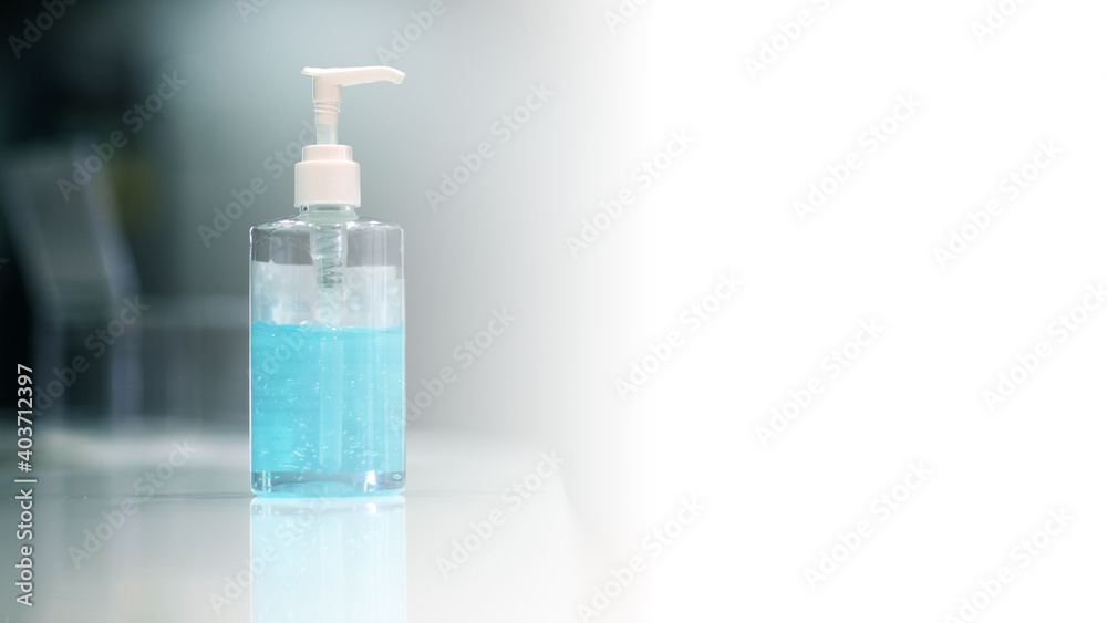 Alcohol gel bottle for hand washing For cleanliness, killing germs, COVID-19, Coronavirus, Disease. Alcohol gel bottle for hand washing For cleanliness, killing germs, COVID-19, Coronavirus, Disease.