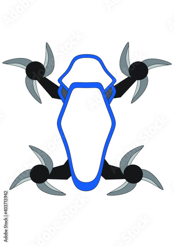 flying drone vector vector abstract
