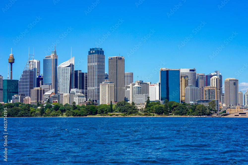 Australia, Sydney, the skyline of the central business district 