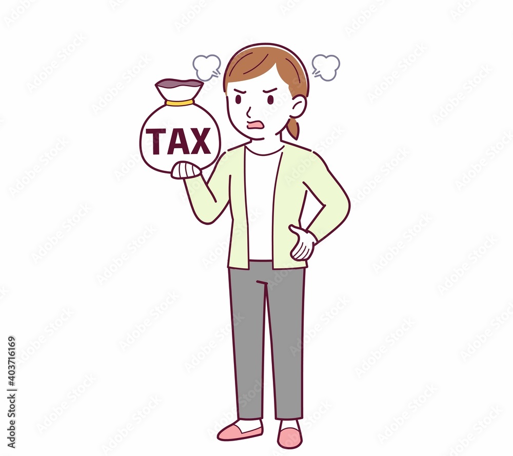 Young woman in a cardigan_tax Young woman in a cardigan_tax