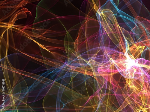 Obraz na płótnie abstract background with glowing lines w salonie