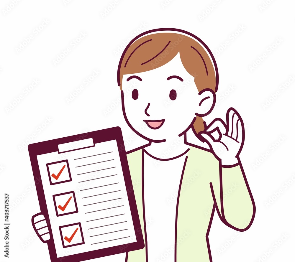 Young woman in a cardigan_questionnaire Young woman in a cardigan_questionnaire