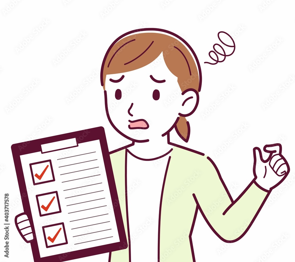 Young woman in a cardigan_questionnaire Young woman in a cardigan_questionnaire