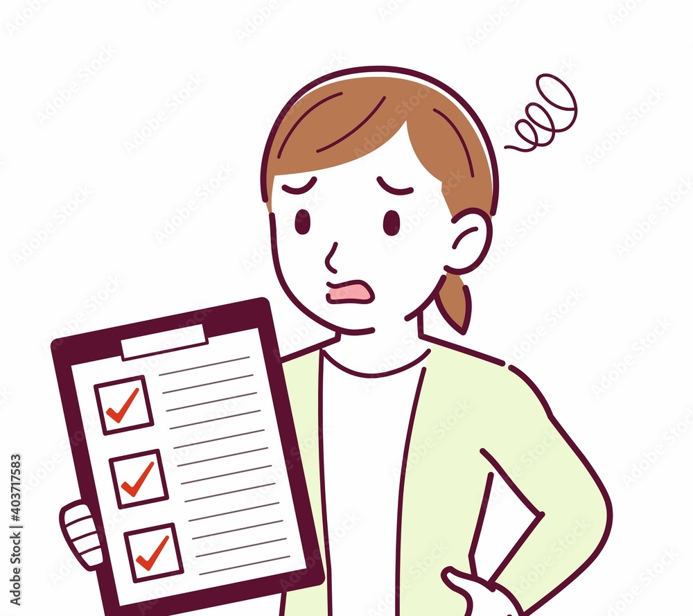 Young woman in a cardigan_questionnaire Young woman in a cardigan_questionnaire