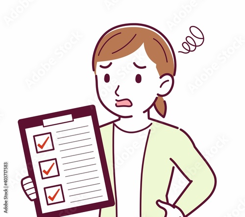 Young woman in a cardigan_questionnaire