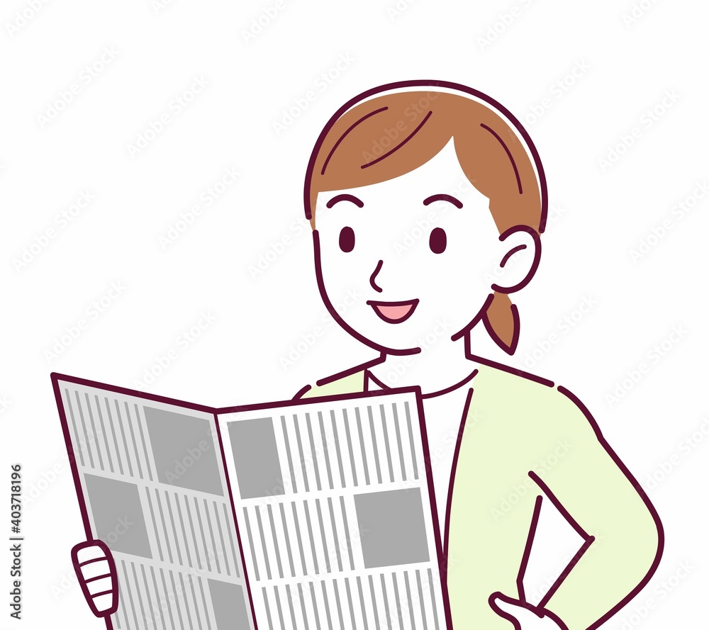 Young woman in a cardigan_news Young woman in a cardigan_news
