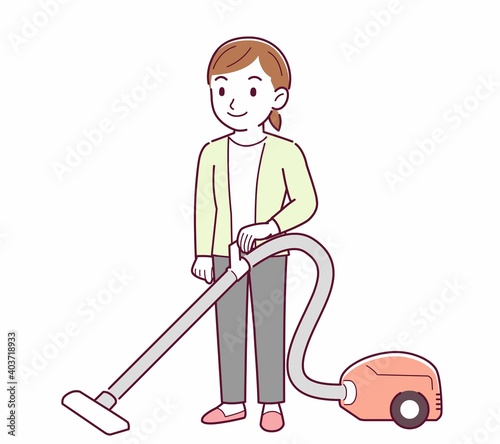 Young woman in a cardigan_cleaner