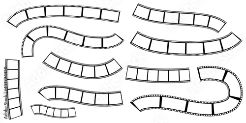 Retro camera roll, great design for any purposes. Cinema background. Camera icon. Stock image. EPS 10.