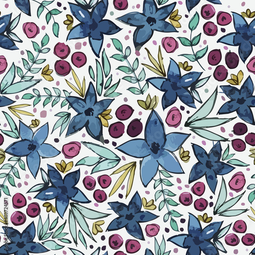 Pretty watercolor pattern