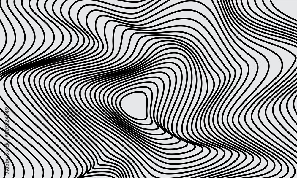 stock vector abstract optical illusion lines background black and white illusions conceptual design part 7