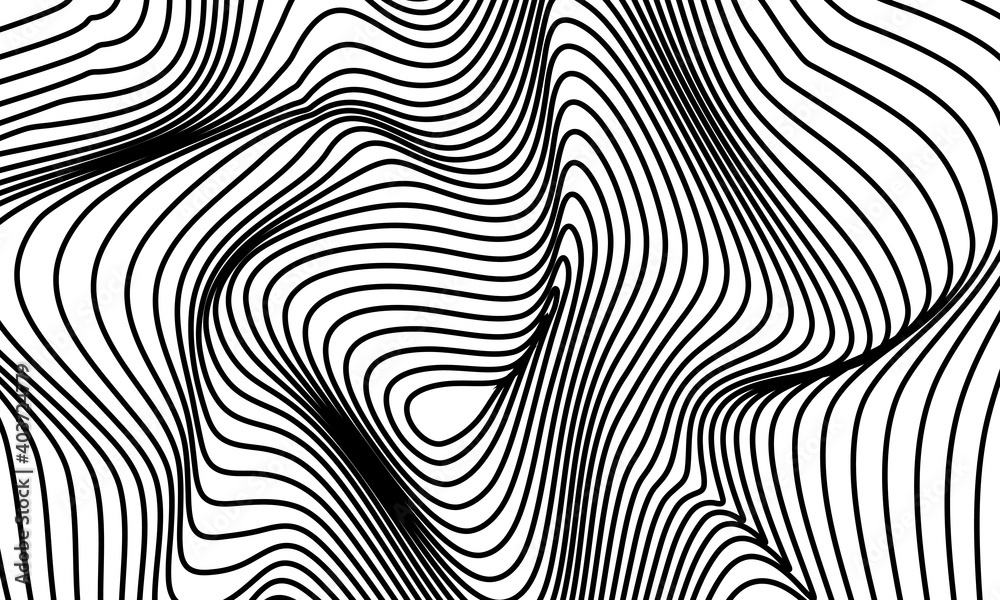 stock vector abstract optical illusion lines background black and white illusions conceptual design part 8