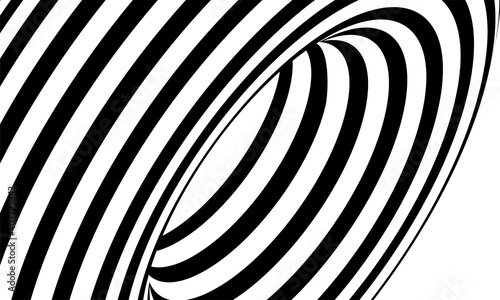 stock vector pattern of black and white lines optical illusion vector illustration background part 2