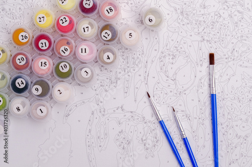 Painting by numbers.