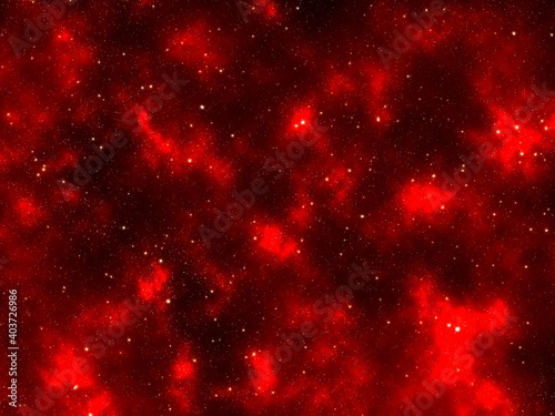 Obraz na plátne Red sky space background wallpaper