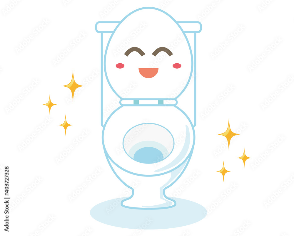 水洗トイレのベクターイラスト 便器 リノベーション キャラクター Stock Vector Adobe Stock