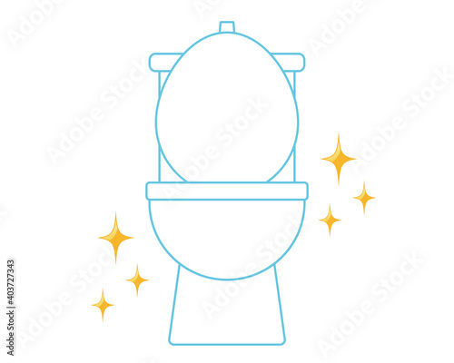 水洗トイレのベクターイラスト　便器　リノベーション