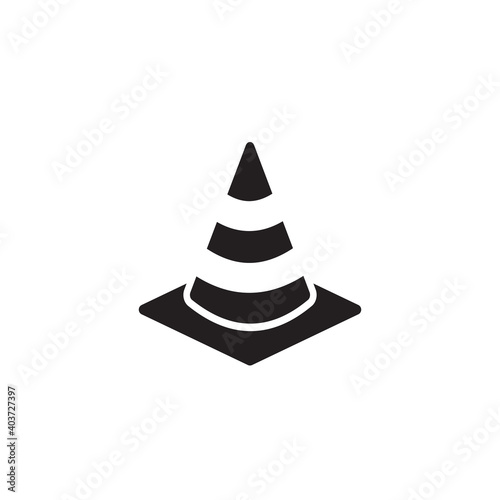 traffic cone icon symbol sign vector