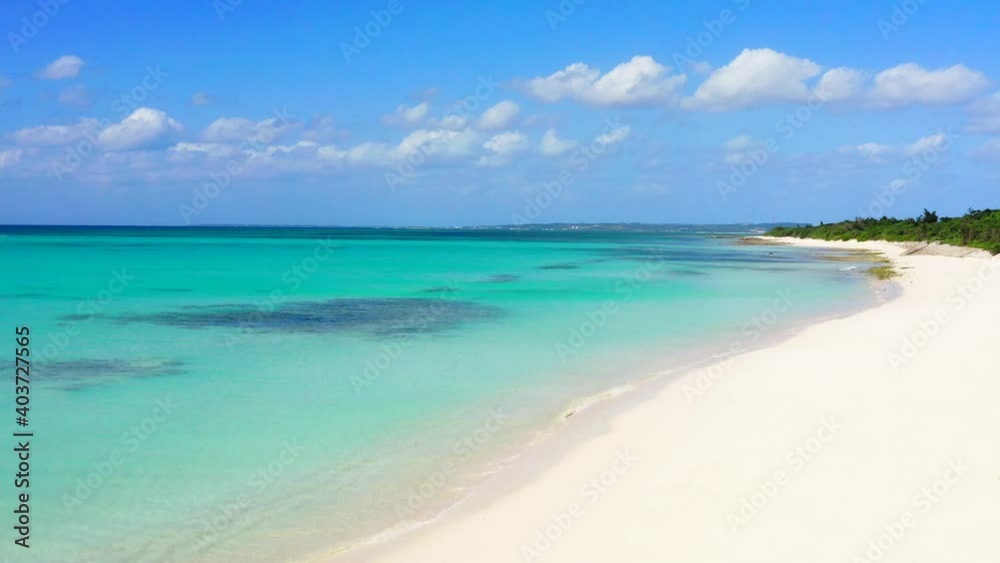 beautiful beach and healing sound waves in Okinawa beautiful beach and healing sound waves in Okinawa