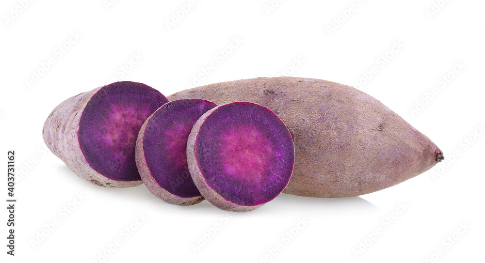 Premium Photo | Purple yams isolated