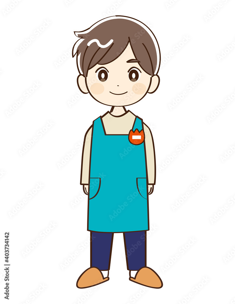 男性、幼稚園、先生、笑顔 男性、幼稚園、先生、笑顔