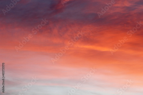colored clouds at early morning sunrise 