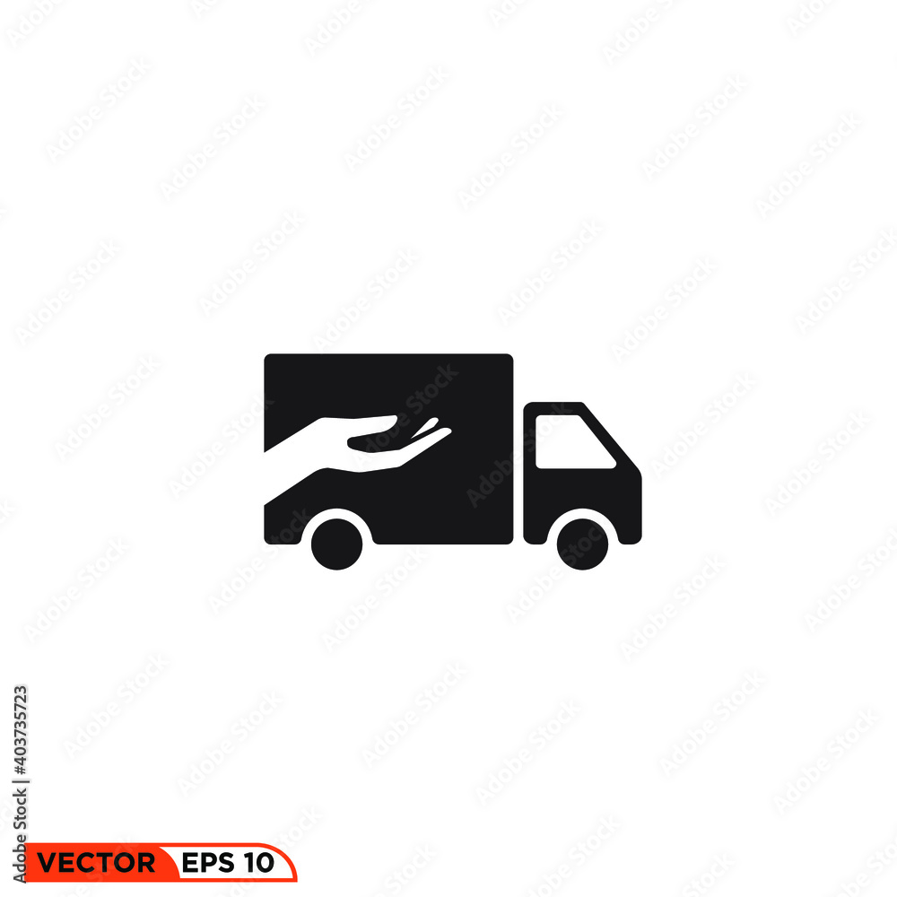 Icon vector graphic of delivery care