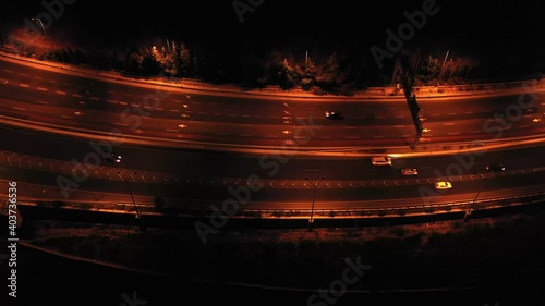 Highway with traffic at night aerial view
Drone footage tel aviv and Jerusalem Highway shot , October 2020
 photo