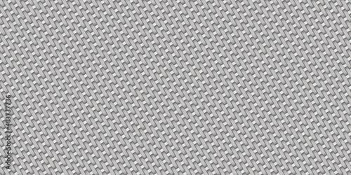 Monochrome wicker fabric wavy pattern