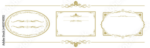 set of frame illustration Vector
