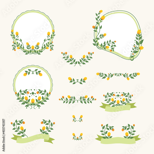 Flower Frame Wedding Vintage  collections