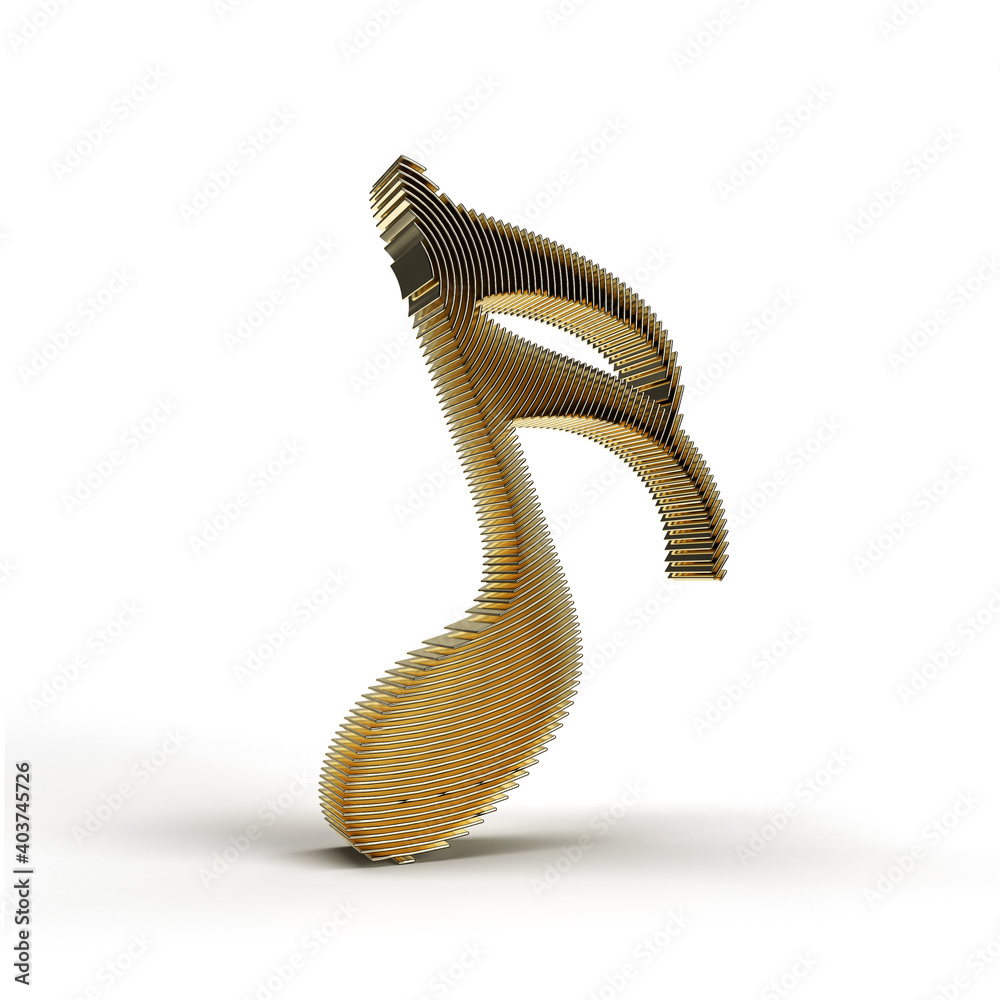 3D Render Music Notes illustration Design. 3D Render Music Notes illustration Design.