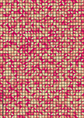 Abstract Geometric Pattern generative computational art illustration