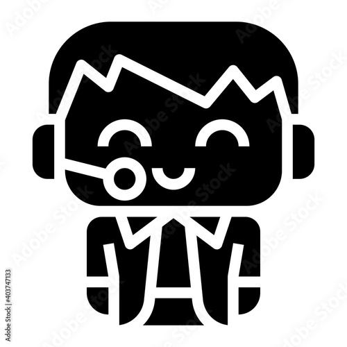moderator icon for web element , webpage, application, card, printing, social media, posts etc.