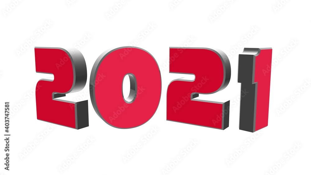 3d illustration red text with the number 2021 and embossed in black, with a background with a Bokeh effect, out of focus, in different colors with a space for text. Happy New Year 2021. 3d illustration red text with the number 2021 and embossed in black, with a background with a Bokeh effect, out of focus, in different colors with a space for text. Happy New Year 2021.