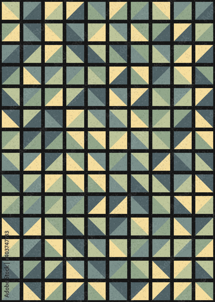 Abstract Geometric Pattern generative computational art illustration