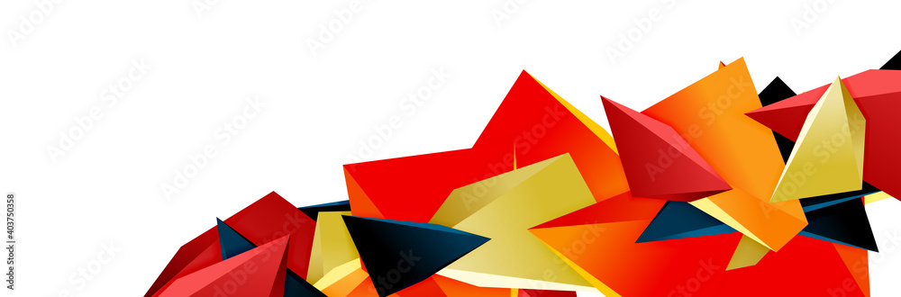 Triangle mosaic abstract background, 3d triangular low poly shapes. Geometric vector illustration for covers, banners, flyers and posters and other Triangle mosaic abstract background, 3d triangular low poly shapes. Geometric vector illustration for covers, banners, flyers and posters and other